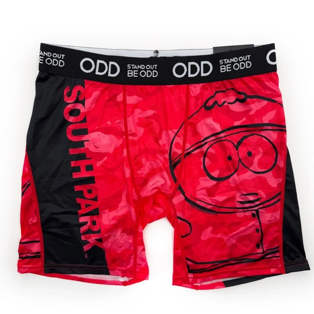 Odd Sox South Park Boxer Briefs Mens Medium Underwear Cartman Red Black Fun Gift